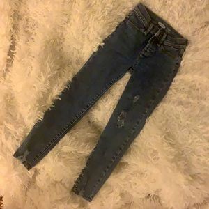 Adjustable waist denim for girls